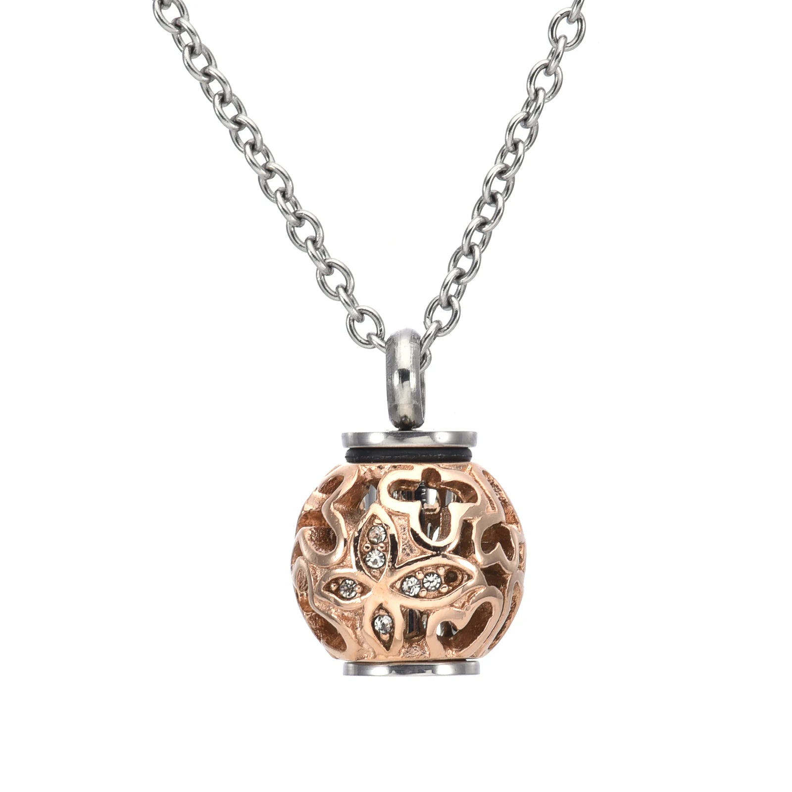 Hollow Lantern Cremation Necklace – Spiritual Memorial Urn Pendant with Funnel Kit - Lumen Memory