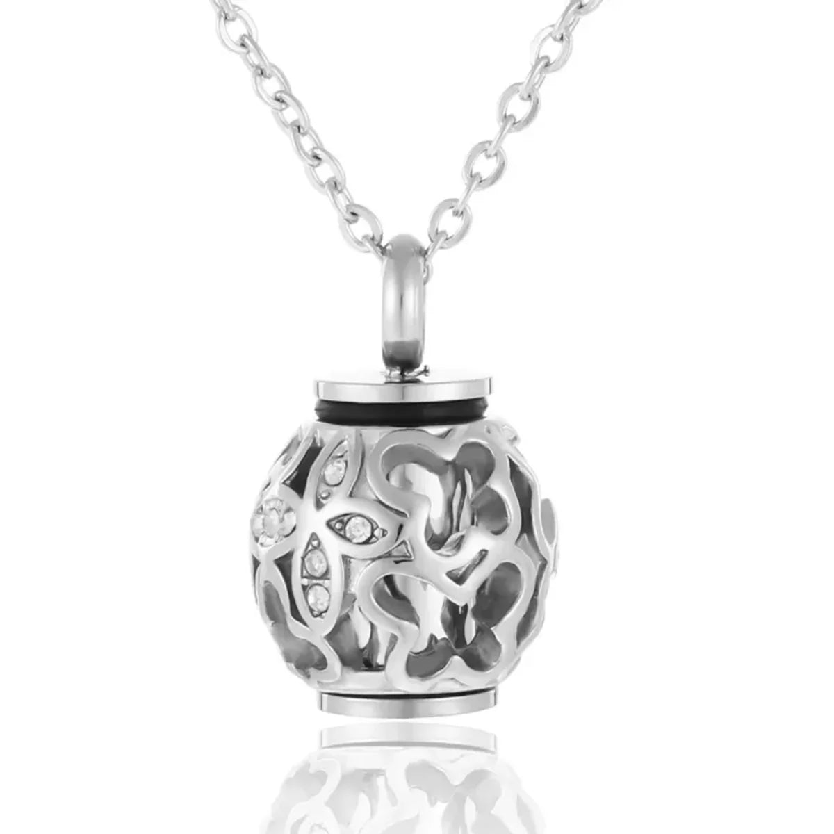 Hollow Lantern Cremation Necklace – Spiritual Memorial Urn Pendant with Funnel Kit - Lumen Memory
