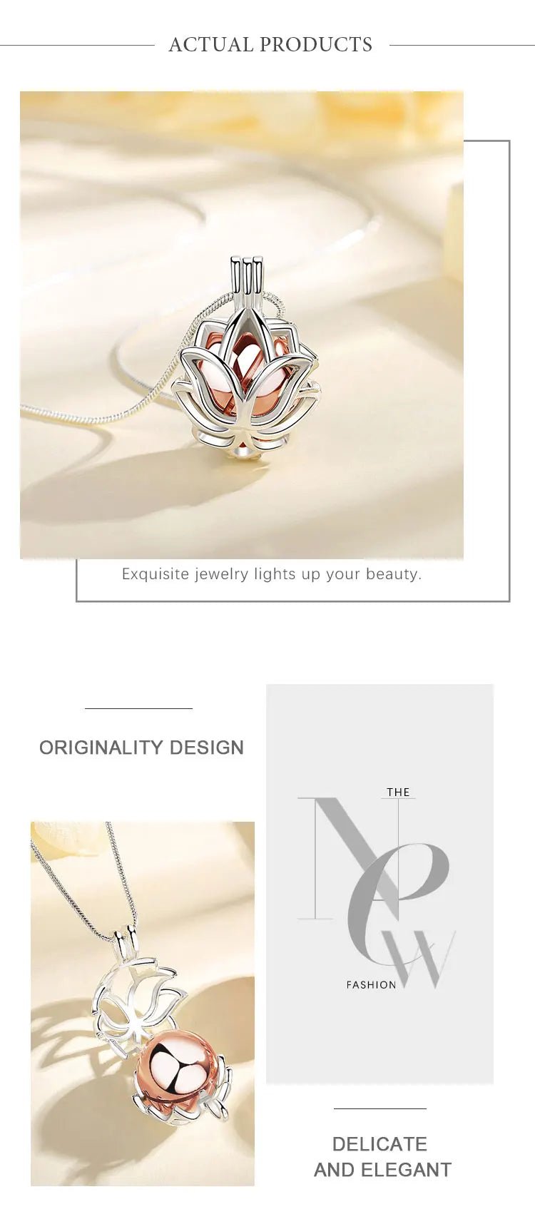 Lotus Blossom Keepsake Urn Necklace - Lumen Memory