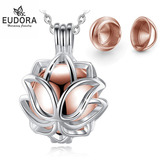 Lotus Blossom Keepsake Urn Necklace - Lumen Memory