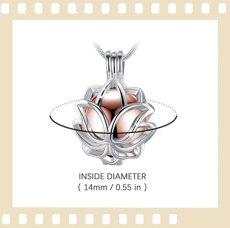 Lotus Blossom Keepsake Urn Necklace - Lumen Memory