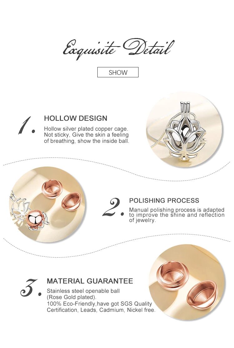 Lotus Blossom Keepsake Urn Necklace - Lumen Memory